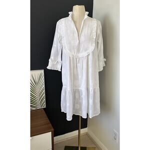 Seraphina London Dress Floral Cotton Ruffle Lightweight Preppy